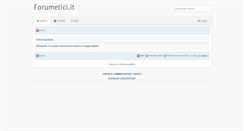 Desktop Screenshot of forumetici.it
