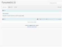 Tablet Screenshot of forumetici.it
